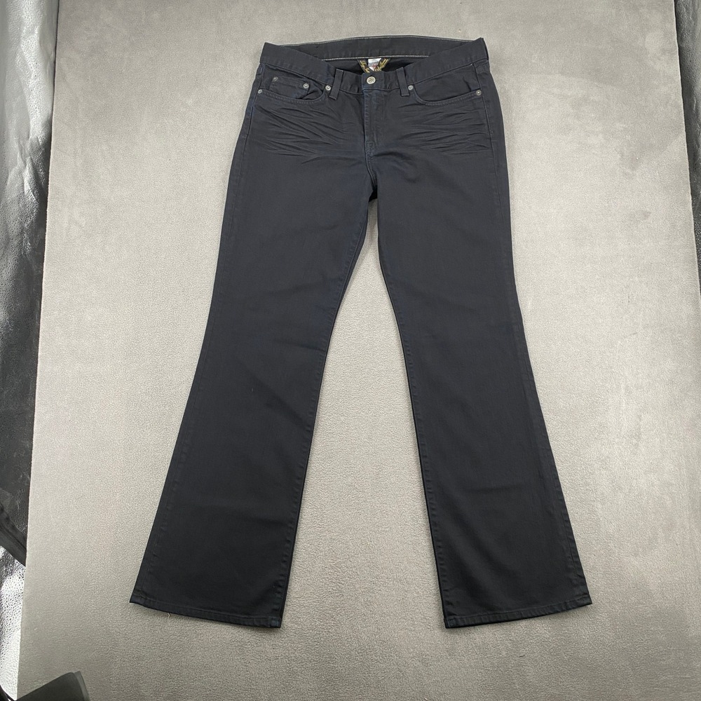 Lucky Brand Sweet N Low Black Bootcut Jeans Womens 14/32 Y2K Made in USA Stretch